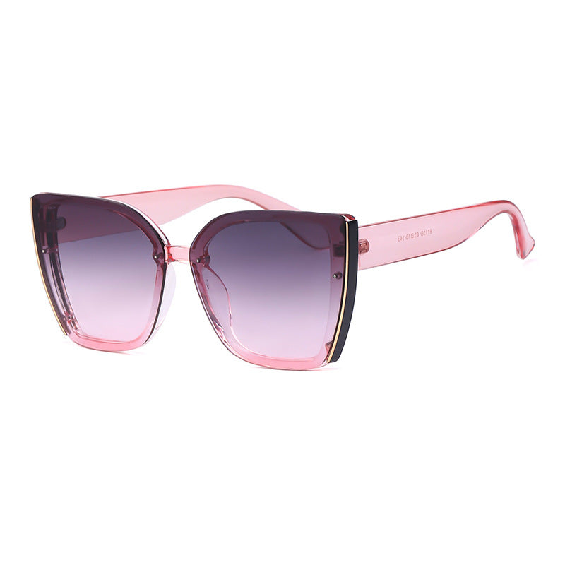 Fashion Cat-Eye Oversized Sunglasses for Women, UV Protection Trendy Sunglasses