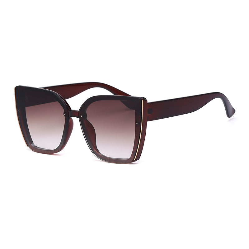 Fashion Cat-Eye Oversized Sunglasses for Women, UV Protection Trendy Sunglasses