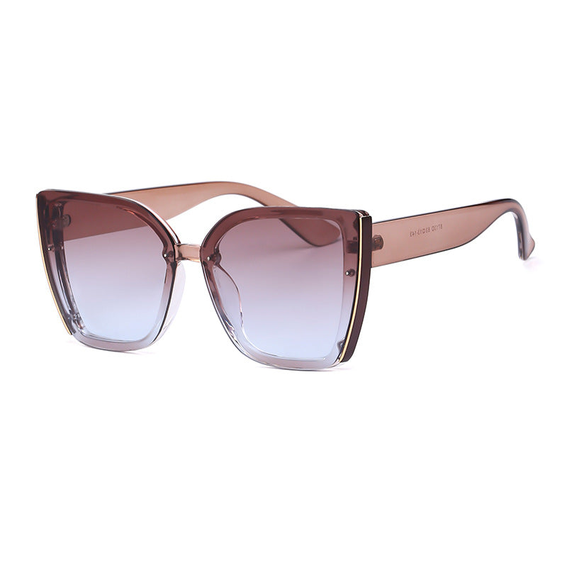 Fashion Cat-Eye Oversized Sunglasses for Women, UV Protection Trendy Sunglasses