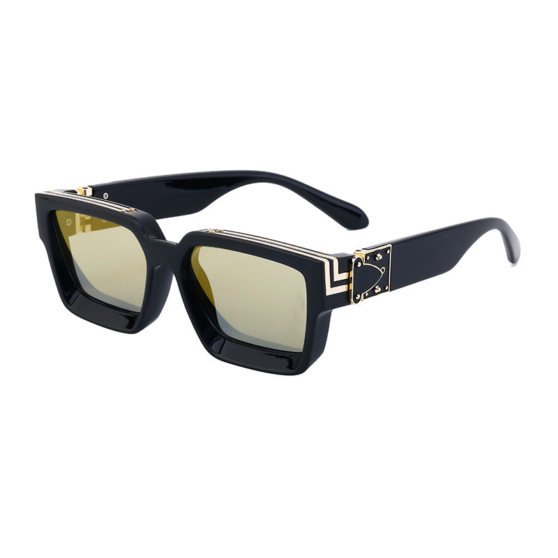 Millionaire Style Sunglasses Men Fashion Trendy Sunglasses Women High-End Square Frame Sunglasses
