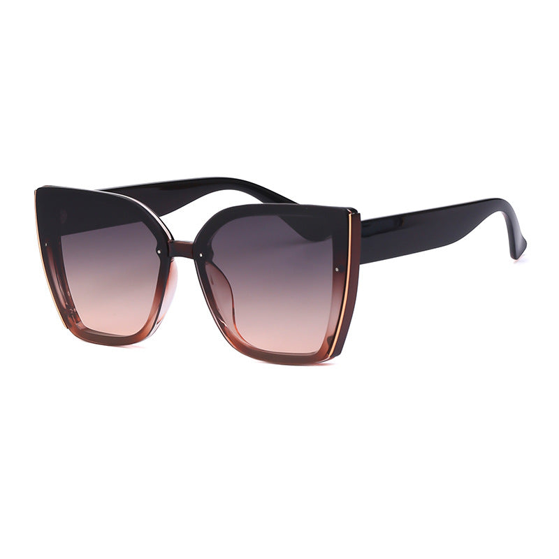 Fashion Cat-Eye Oversized Sunglasses for Women, UV Protection Trendy Sunglasses