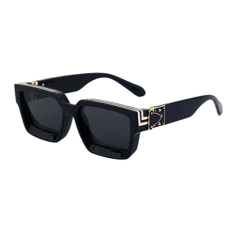 Millionaire Style Sunglasses Men Fashion Trendy Sunglasses Women High-End Square Frame Sunglasses