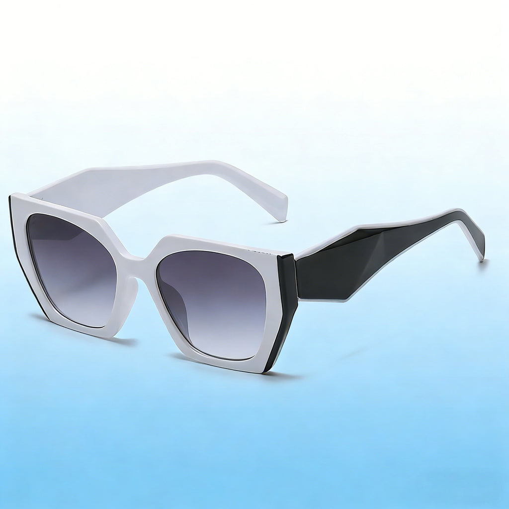 Fashion Cat Eye Wide Temple Sunglasses for Women, High-End  Full Frame Sun Glasses, Designer Style Eyewear