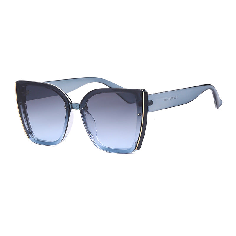 Fashion Cat-Eye Oversized Sunglasses for Women, UV Protection Trendy Sunglasses